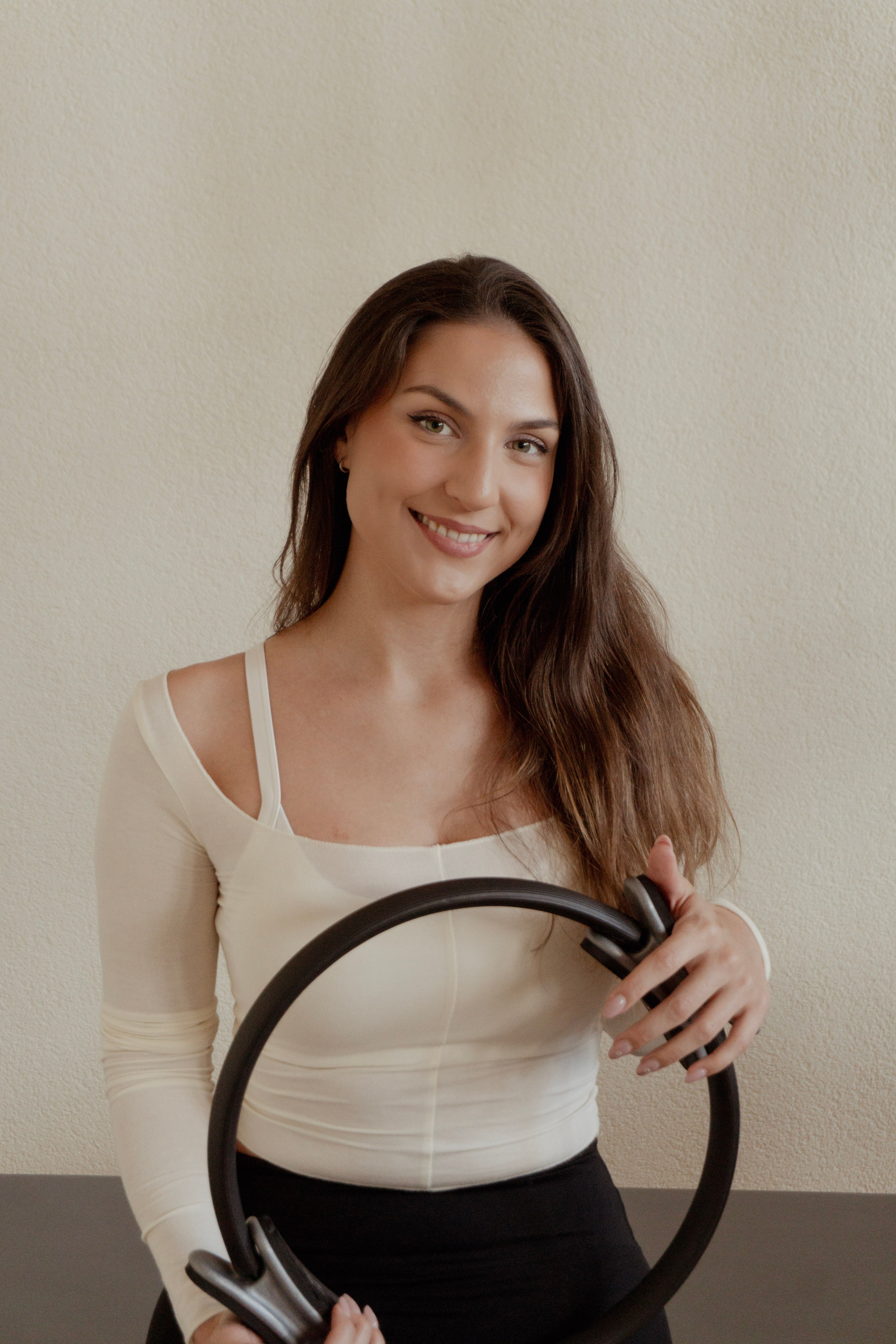 Anna Márki, physiotherapist and Pilates instructor, in her studio in Langenthal.